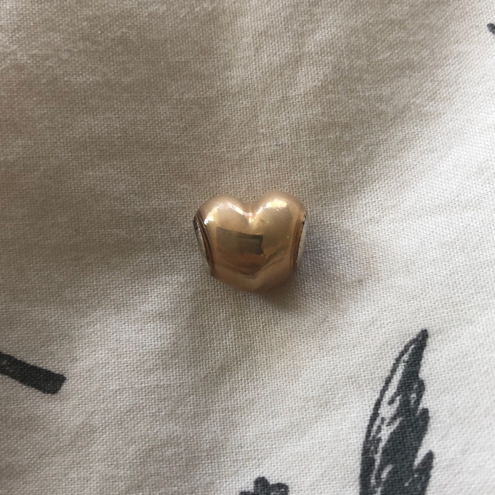 PANDORA ROSE GOLD HEART CHARM